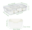 Portable divider plates with lids and handles