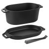 3.5 Quart Enameled Cast Iron Dutch Oven with Lid and Dual Handles