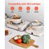 1.5 QT Nonstick Saucepan with Tempered Glass Lid with Detachable Handle