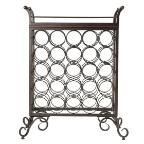 SILVANO 5x5 Wine Rack with Removable Tray; Dark Bronze