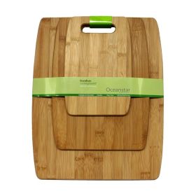 Oceanstar 3 Piece Bamboo Cutting Board Set