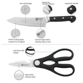 2Pcs KEEMAKE Stainless Steel Chef Knife Set