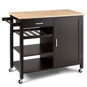 Kitchen Island Rolling Serving Cart