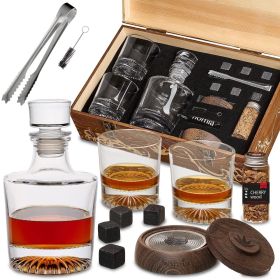 14 pcs Whiskey Gift Set in Wooden Box