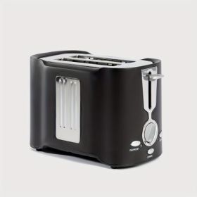 2 Slice Stainless Steel Toaster with Wide Slots