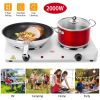 2000W Double Electric Burner Portable Stove with 5 Gear Temperature Control