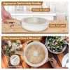 9Pcs Nonstick Cookware Set With Detachable Handles & Tempered Glass Lids