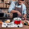 2000W Double Electric Burner Portable Stove with 5 Gear Temperature Control