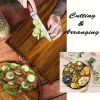Extra Large 26" X 13" Magnetic Acacia Wood Charcuterie Board with Handles