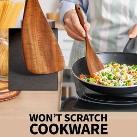 6 Piece – Heat-Resistant Wooden Cooking Spoon Set