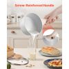 1.5 QT Nonstick Saucepan with Tempered Glass Lid with Detachable Handle