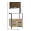 Baker's Rack with Storage Shelves
