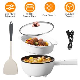 Portable Non-Stick Electric Hot Pot with Long Handle Spatula