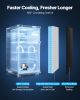 3.2 Cu.Ft, Single Door Mini Fridge with Adjustable Temperature and Glass Shelf
