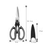 Stainless Steel Multifunctional Ultra Sharp Kitchen Shears with Cover, Heavy Duty