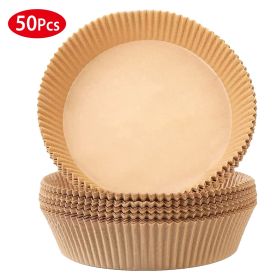 50 Pieces Disposable Non-Stick Oil-proof Air Fryer Parchment Liners, Waterproof