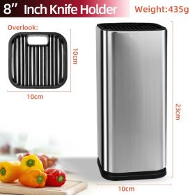 3 PCS Drainable Knife Holders & Chopping Board with knife sharpener (Option: 8inchknifeholder)