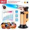 Culinary Adjustable Butane Torch Lighter, Refillable w/ Fire Lock (Gas Not Included)