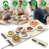 Silicone Food Warming Mat With 9 Temperature Levels - 6Hrs Timer, Child Lock, Auto Shut Off, Roll-Up Electric Warming Tray