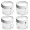 4 Pcs (20OZ) Oats Containers with Lids and Folding Spoons