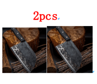 Stainless Steel Chef's Meat Cleaver (Option: 2pcs)