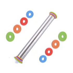 17-Inch Stainless Steel Adjustable Rolling Pin (Option: Rolling pin)