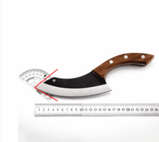 Stainless Steel Boning Knife, Yellow Pear Handle (Color: Brown)