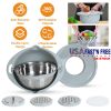 Stainless Steel Multifunctional Mixing Bowl with Lid Set