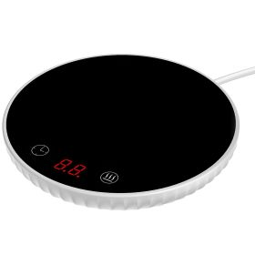 Electric Cup Warmer - Auto Off, Timer Setting, 2 Temperature Levels (Option: White)
