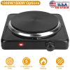1500W Portable Electric Single Burner Hot Plate with 5 Temperature Adjustments & Non Slip Rubber Feet