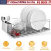 Stainless Steel Dish Drying Rack w/ Drainboard