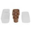 Fit For 20OZ/30OZ/40OZ Stanley Cup Ice Cube Mold Tray With Lid And Bin - Easy Release, Silicone, Hollow Cylinder