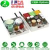 2 Pcs Carbon Steel Pull Out Cabinet Organizer with Handle (55LBS Max Load)
