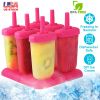 6 Pcs Plastic Popsicle Maker
