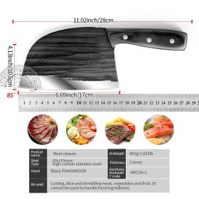 JIANG Stainless Steel Hand-forged Cleaver (Option: Single knife)