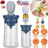 2-in-1 Oil Dispenser Bottle with Silicone Brush Dropper