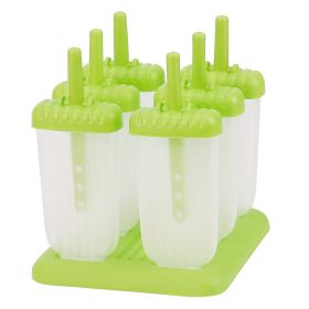 6 Pcs Plastic Popsicle Maker (Option: Green)