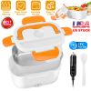 1L Travel Thermal Bento Box, Portable Food Warmer w/ 2 Removable Compartments and 1 Spoon 