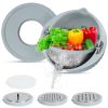 Stainless Steel Multifunctional Mixing Bowl with Lid Set