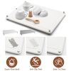 Quick Drying Stone Dish Drying Mat with Anti-Slip Stainless Steel Feet
