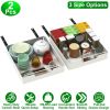 2 Pcs Carbon Steel Pull Out Cabinet Organizer with Handle (55LBS Max Load)