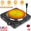 1500W Portable Electric Single Burner Hot Plate with 5 Temperature Adjustments & Non Slip Rubber Feet