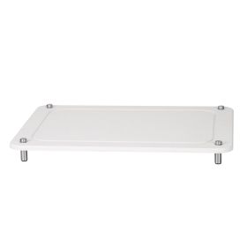Quick Drying Stone Dish Drying Mat with Anti-Slip Stainless Steel Feet (Option: White)