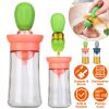 2-in-1 Oil Dispenser Bottle with Silicone Brush Dropper