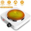 1500W Portable Electric Single Burner Hot Plate with 5 Temperature Adjustments & Non Slip Rubber Feet