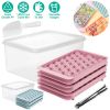 132Pcs (4 Packs) Small Circle Ice Ball Mold with Lid Bin