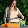 Fit For 20OZ/30OZ/40OZ Stanley Cup Ice Cube Mold Tray With Lid And Bin - Easy Release, Silicone, Hollow Cylinder