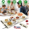 Silicone Food Warming Mat With 9 Temperature Levels - 6Hrs Timer, Child Lock, Auto Shut Off, Roll-Up Electric Warming Tray
