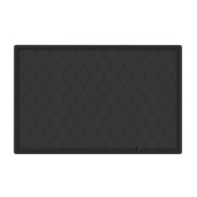 34 x 22" Silicone Under Sink Mat with Drain Hole for Cabinet - Holds Up to 3 Liquid Gallons (Option: Black)