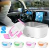 1L Travel Thermal Bento Box, Portable Food Warmer w/ 2 Removable Compartments and 1 Spoon 